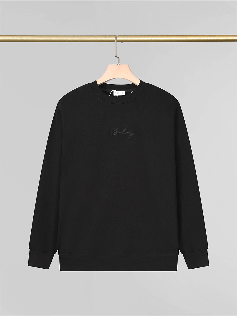 Burberry Check Cursive Logo Cotton Sweatshirt · A3348 — תמונה 25