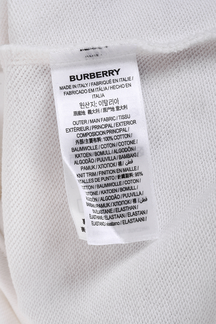 Burberry Check Cursive Logo Cotton Sweatshirt · A3348 — תמונה 5