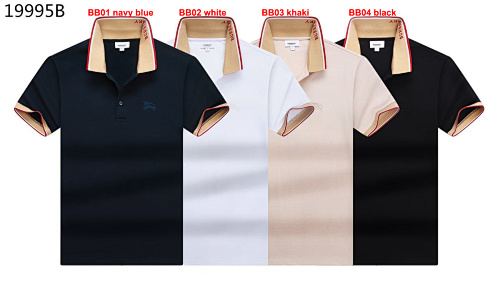 Burberry Logo Collar Cotton Polo Shirt · A2971
