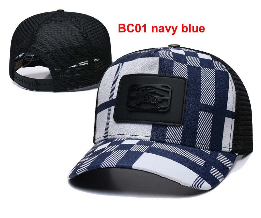 Burberry Check Cotton Baseball Cap · A3047