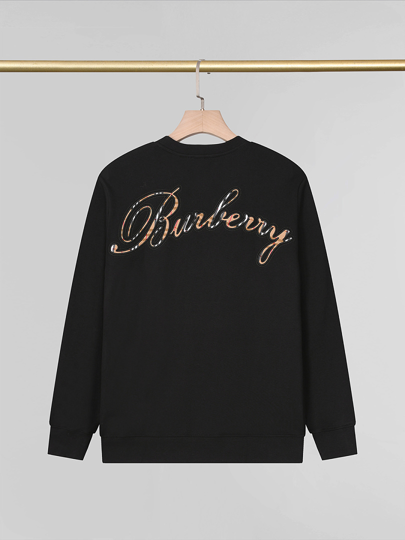 Burberry Check Cursive Logo Cotton Sweatshirt · A3348 — תמונה 24
