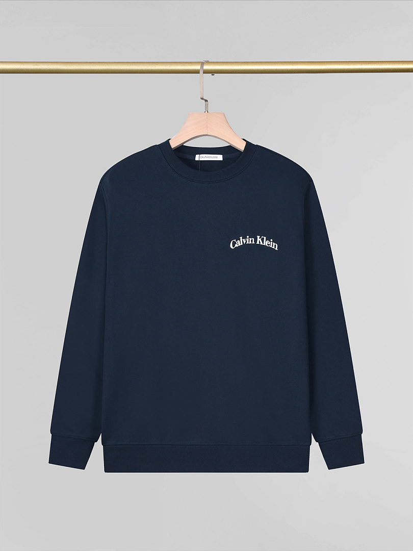Calvin Klein Logo Reverse Terry Crew Neck · A3350 — תמונה 18