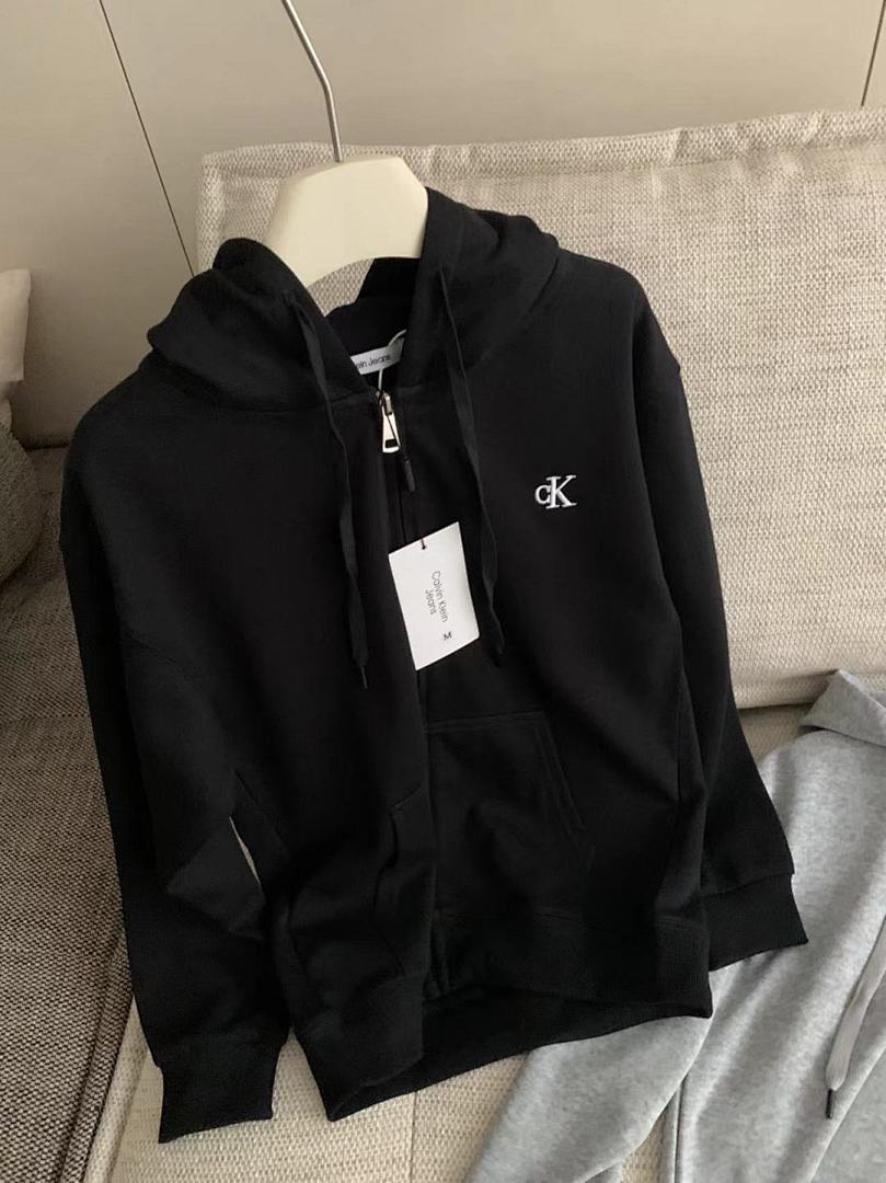Calvin Klein Premium Terry Relaxed Zip Hoodie · A2783 — תמונה 17
