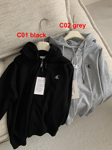 Calvin Klein Premium Terry Relaxed Zip Hoodie · A2783