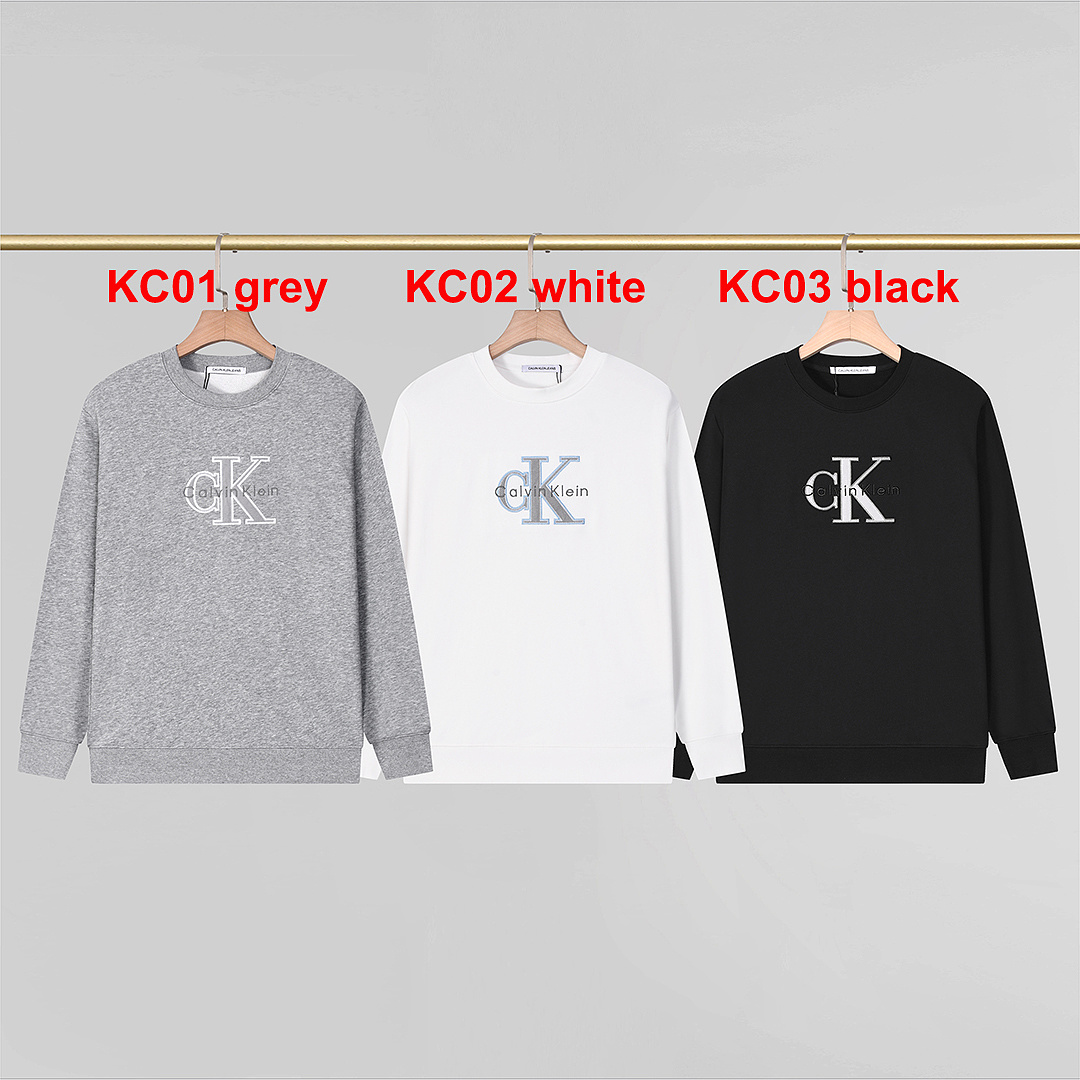 Calvin Klein Monologo Fleece Crewneck Sweatshirt · A3301