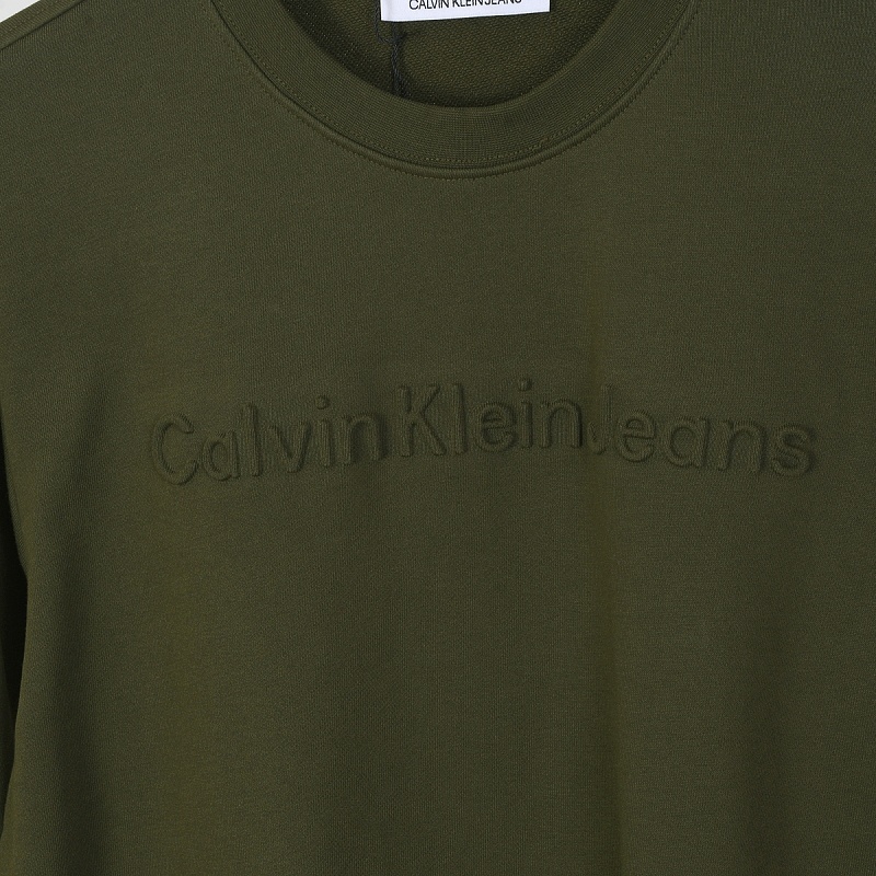 Calvin Klein Monologo Fleece Crewneck Sweatshirt · A3301 — תמונה 9