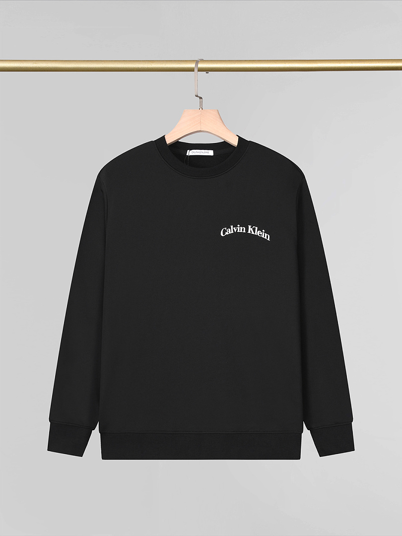 Calvin Klein Logo Reverse Terry Crew Neck · A3350 — תמונה 19
