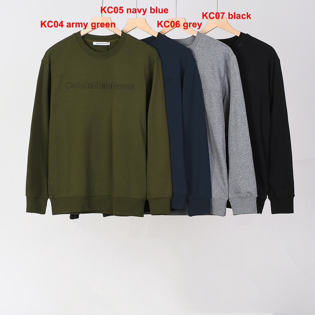 Calvin Klein Monologo Fleece Crewneck Sweatshirt · A3301 — תמונה 3