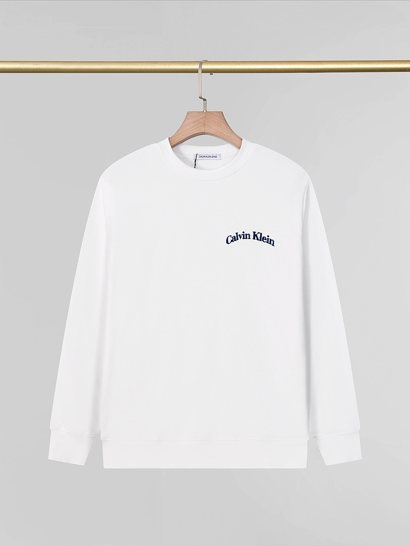 Calvin Klein Logo Reverse Terry Crew Neck · A3350 — תמונה 17