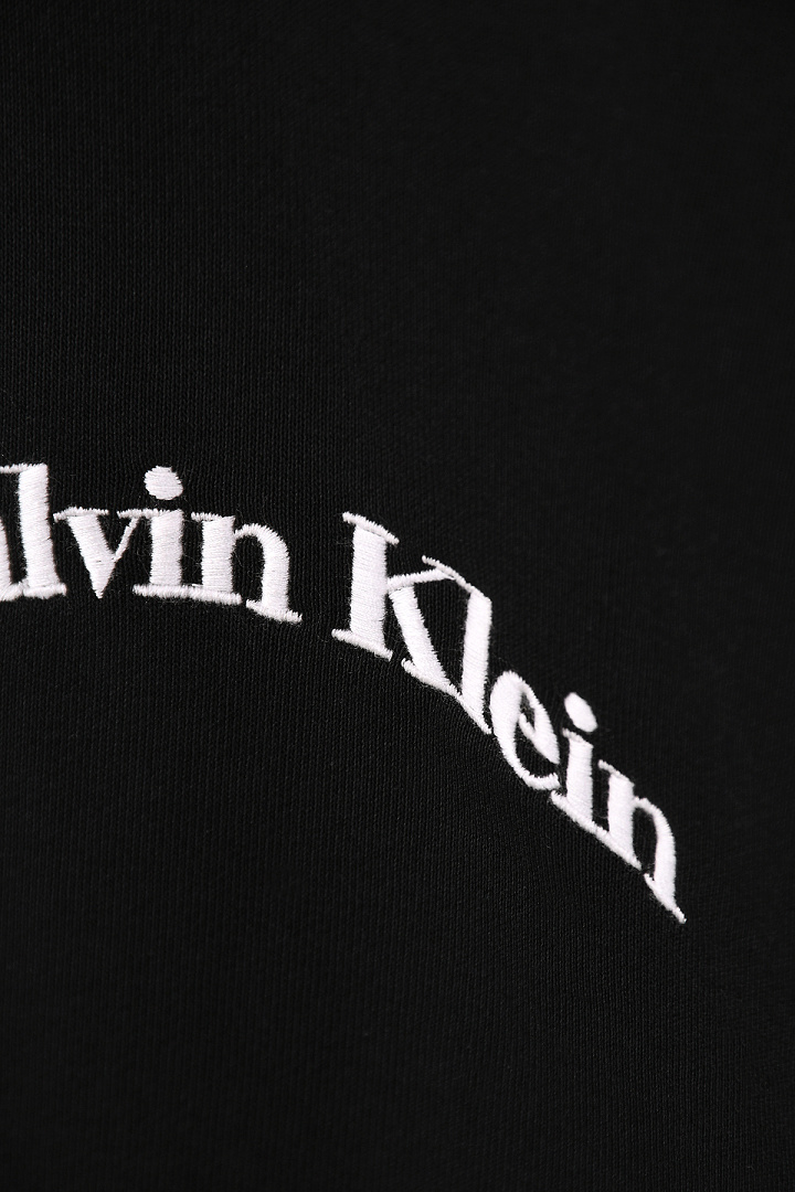 Calvin Klein Logo Reverse Terry Crew Neck · A3350 — תמונה 7