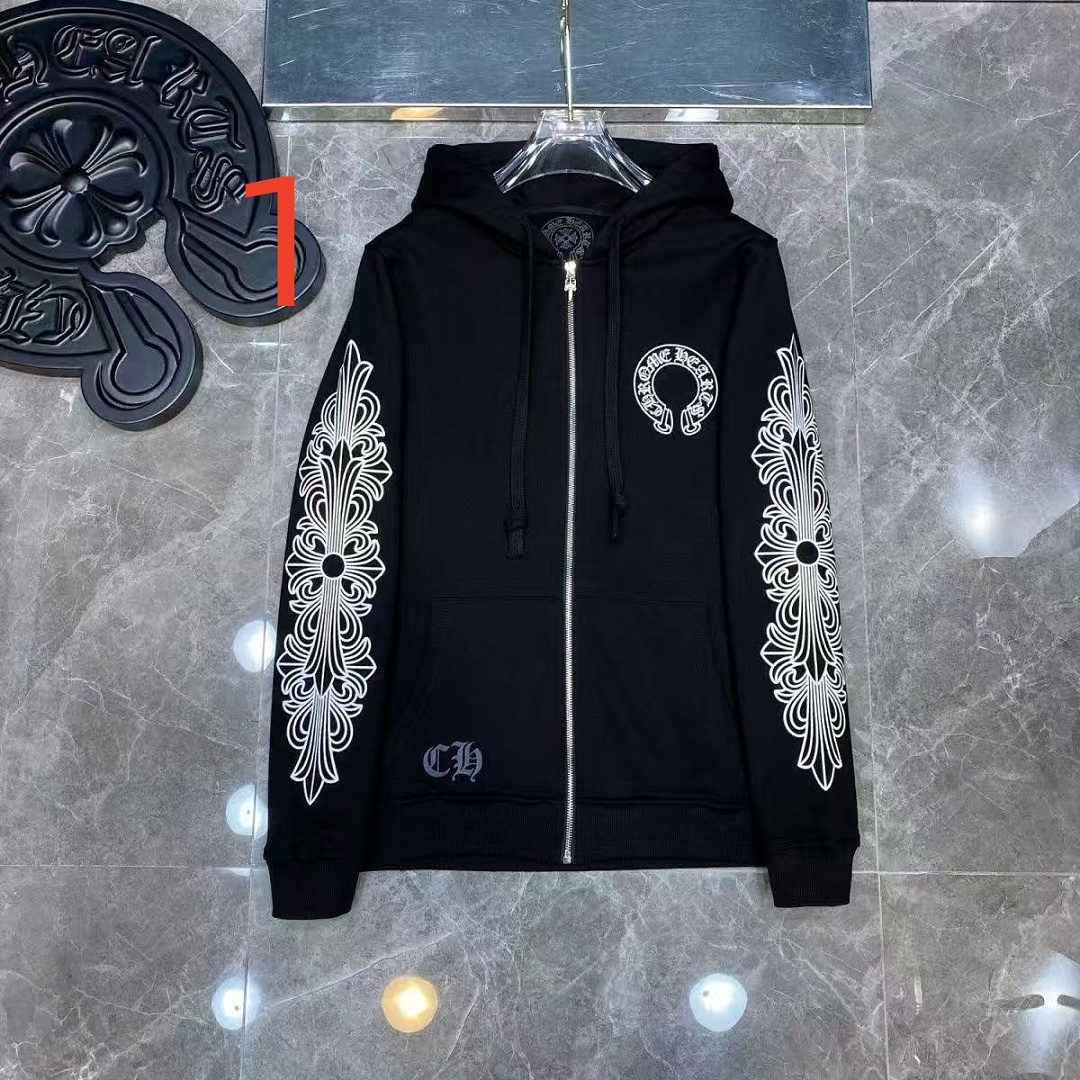 Chrome Hearts Floral Cross Zip Hoodie · ZT13677 — תמונה 9