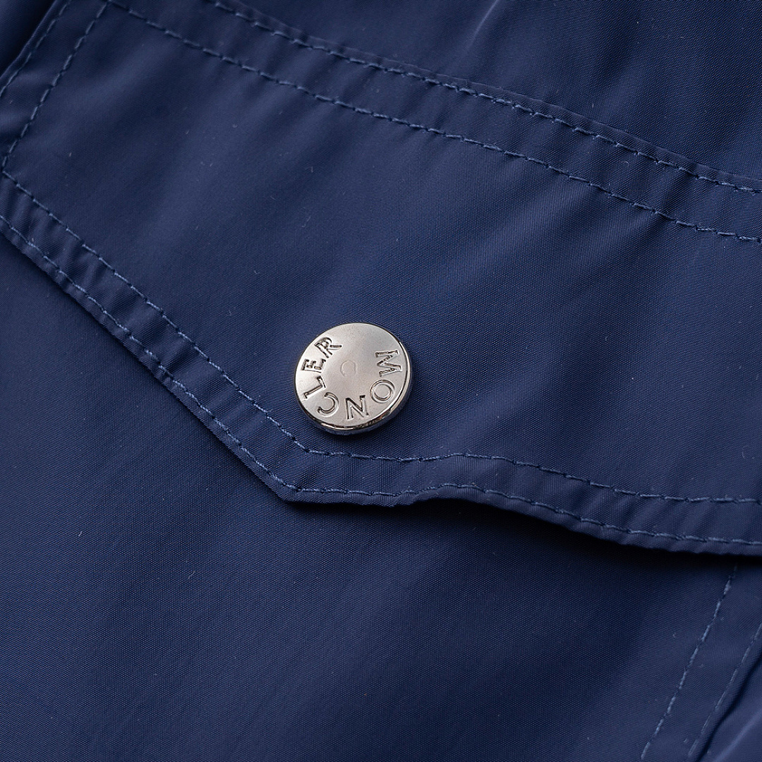 Moncler Navy Blue Logo Patch Swim · ZT12587 — תמונה 9