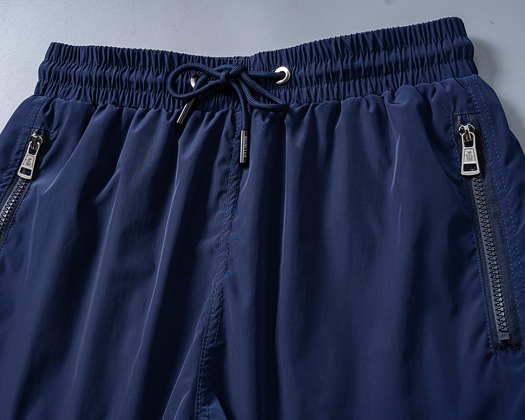 Moncler Navy Blue Logo Patch Swim · ZT12587 — תמונה 18