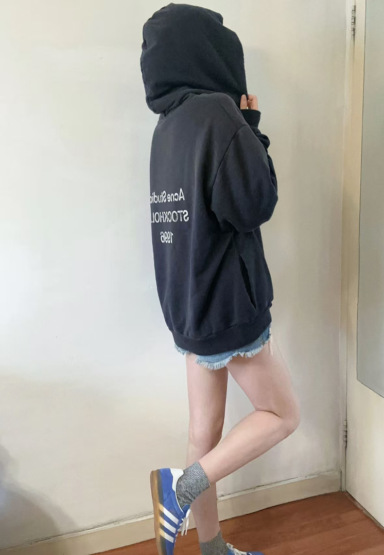 Acne Studios Fleece logo hoodie · ZT13749 — תמונה 8