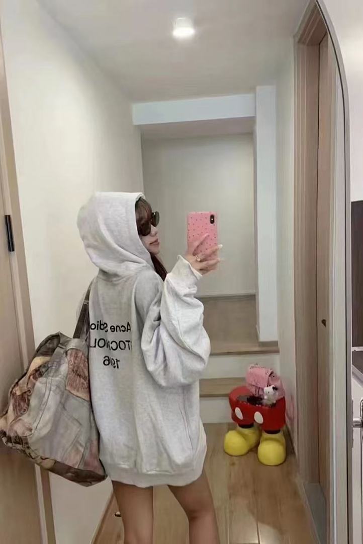 Acne Studios Fleece logo hoodie · ZT13749 — תמונה 4