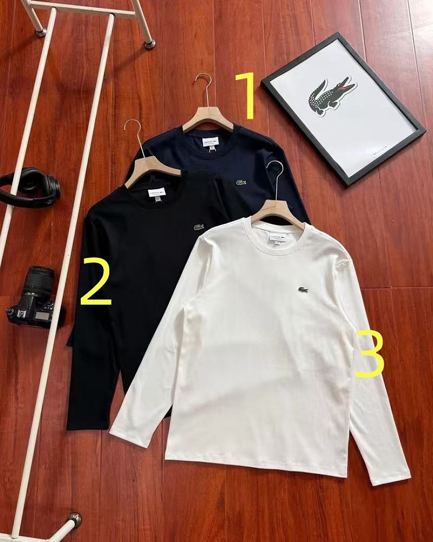 Lacoste Long Sleeve Pima Cotton T-Shirt · ZT14295 — תמונה 3