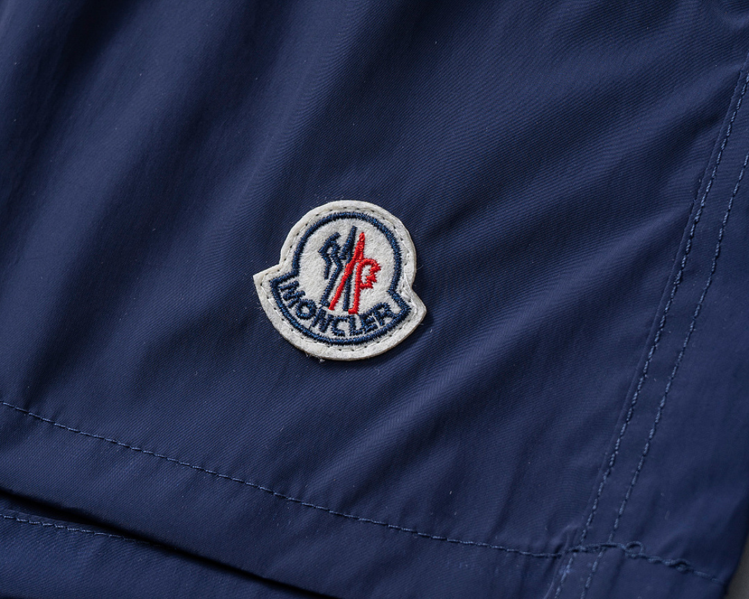 Moncler Navy Blue Logo Patch Swim · ZT12587 — תמונה 14
