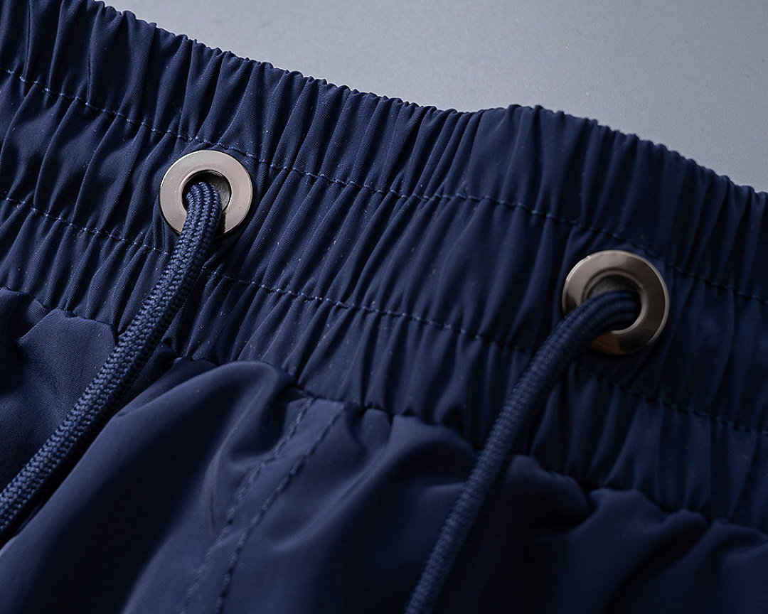 Moncler Navy Blue Logo Patch Swim · ZT12587 — תמונה 13