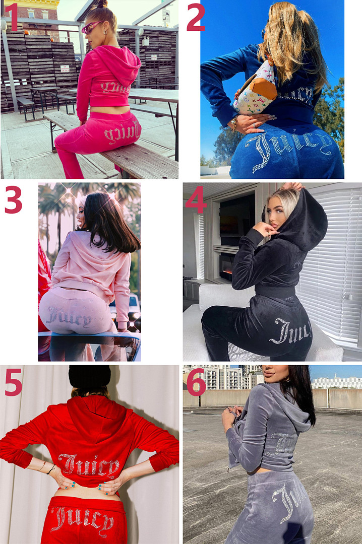 Juicy Couture OG Big Bling Velour Hoodie · ZT13978 — תמונה 14