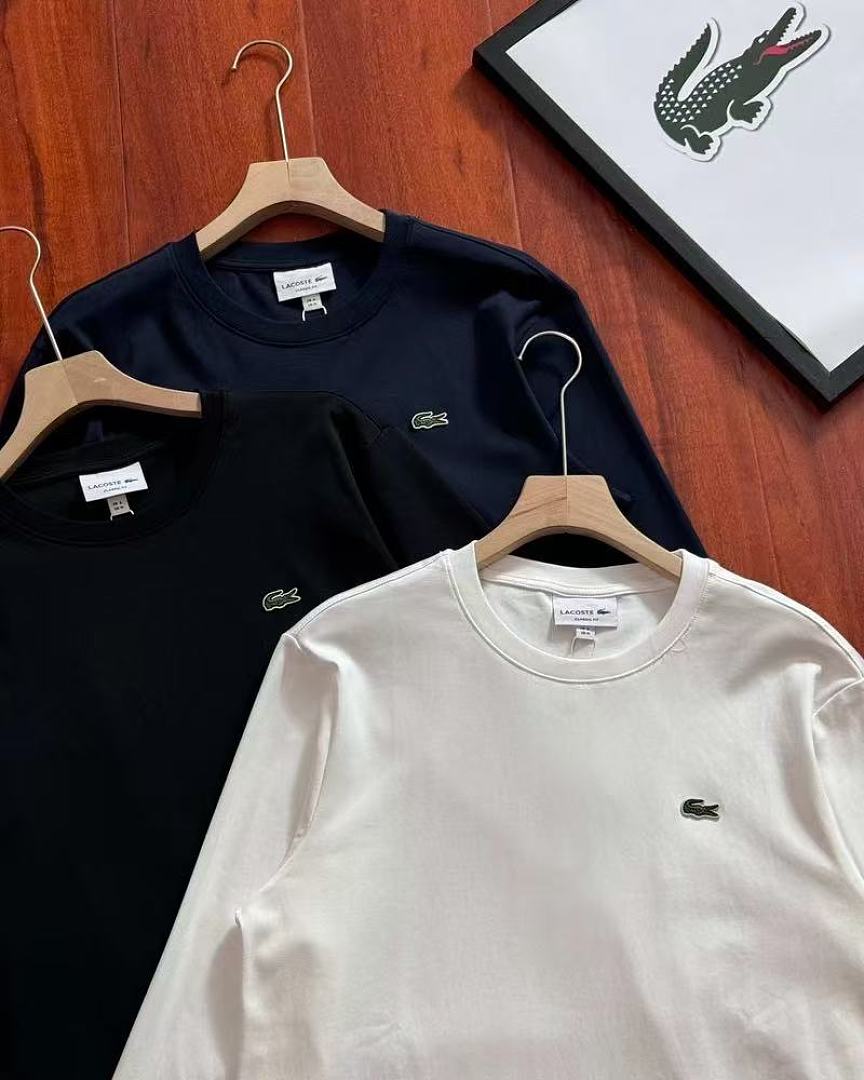 Lacoste Long Sleeve Pima Cotton T-Shirt · ZT14295