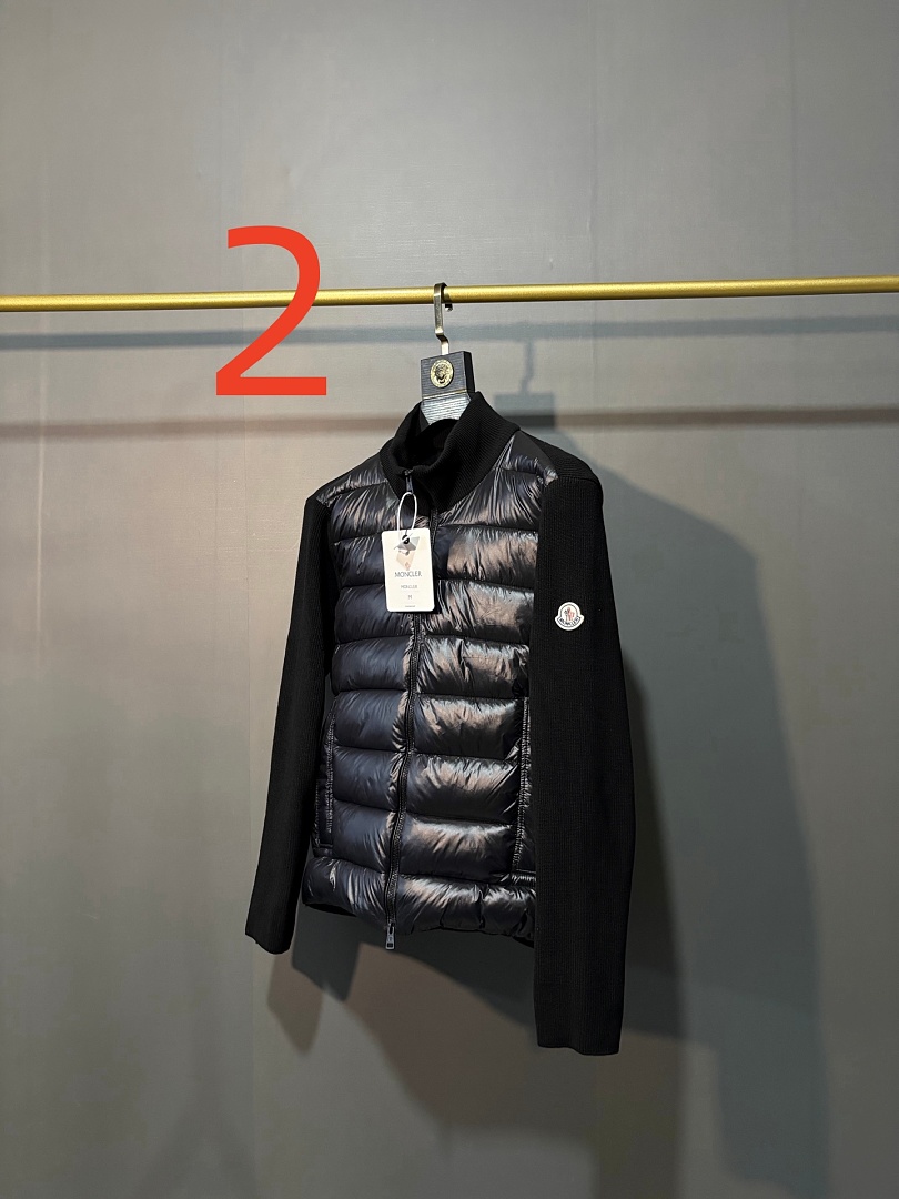 Moncler Padded Wool Zip-Up Cardigan · ZT14044