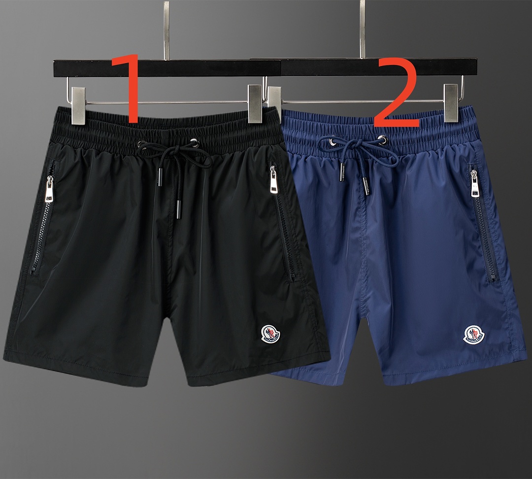 Moncler Navy Blue Logo Patch Swim · ZT12587 — תמונה 19
