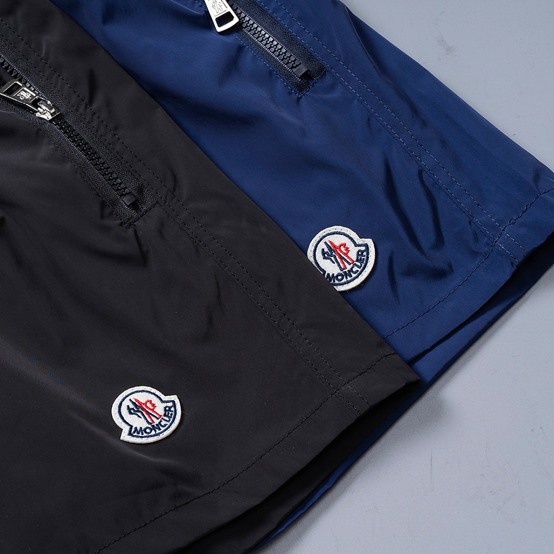 Moncler Navy Blue Logo Patch Swim · ZT12587 — תמונה 3