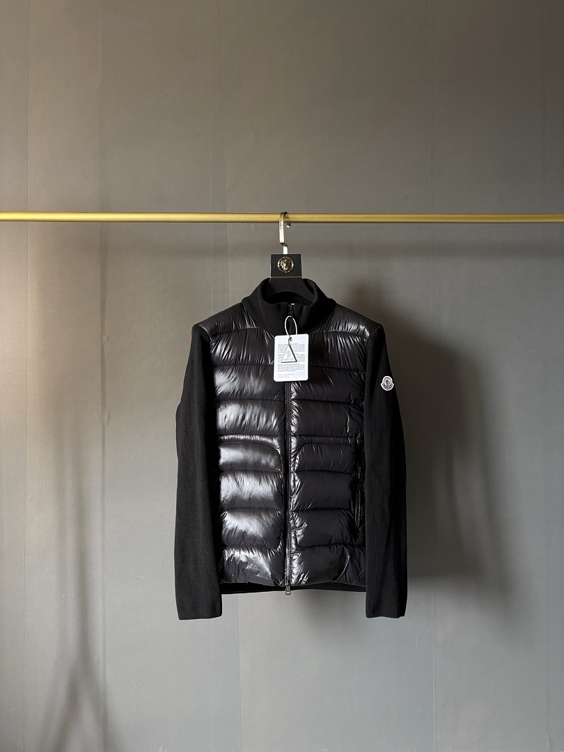 Moncler Grenoble Padded Wool Zip-Up Cardigan · ZT14050