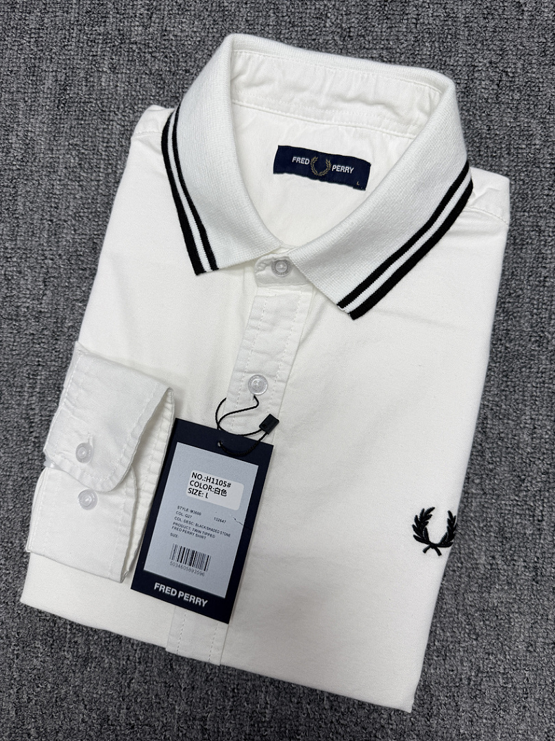 Fred Perry Polo Collar Woven Pique Shirt · A3155 — תמונה 20