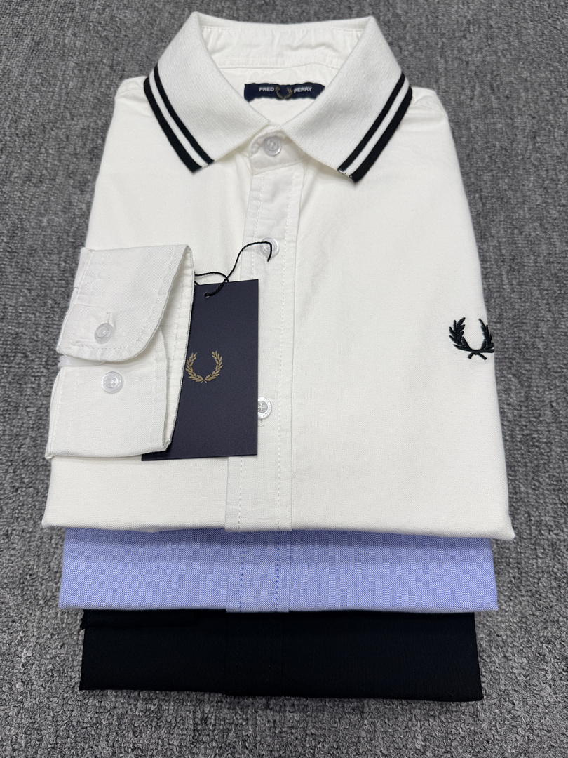 Fred Perry Polo Collar Woven Pique Shirt · A3155 — תמונה 32