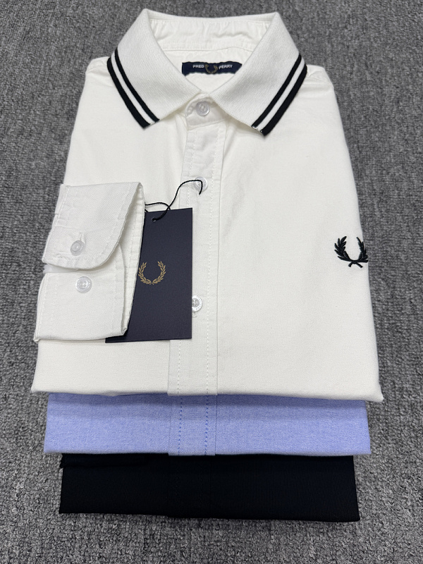 Fred Perry Polo Collar Woven Pique Shirt · A3155 — תמונה 33