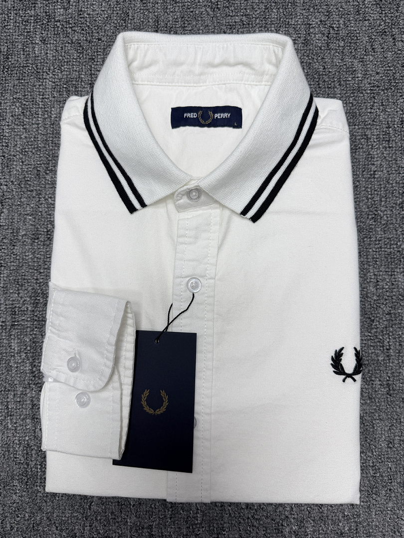 Fred Perry Polo Collar Woven Pique Shirt · A3155 — תמונה 14