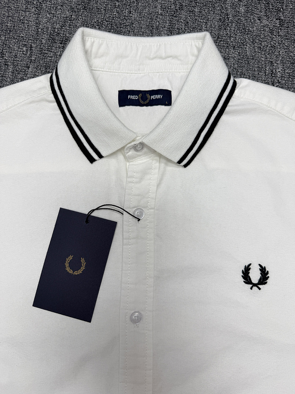 Fred Perry Polo Collar Woven Pique Shirt · A3155 — תמונה 11