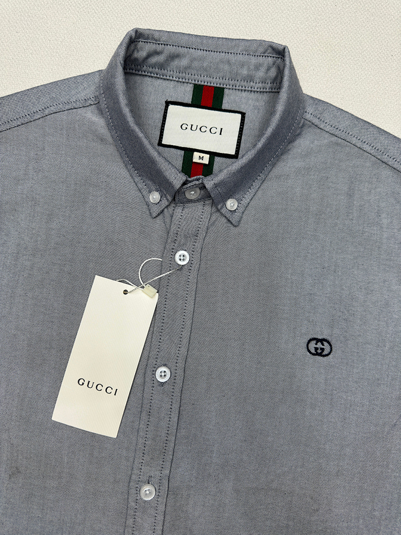 A643 Gucci men shirt long sleeve — תמונה 17