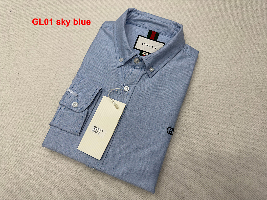 A643 Gucci men shirt long sleeve — תמונה 10