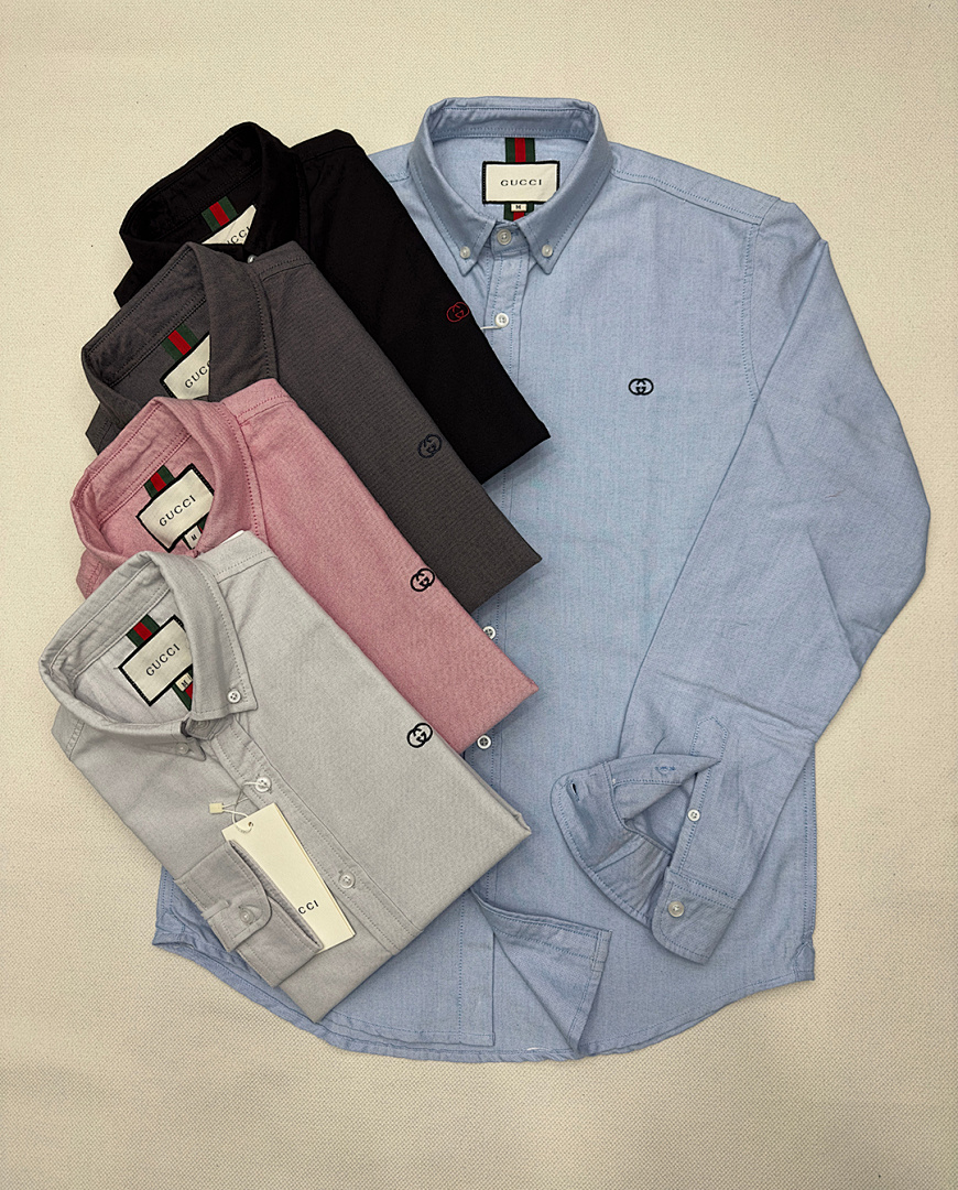 A643 Gucci men shirt long sleeve — תמונה 31