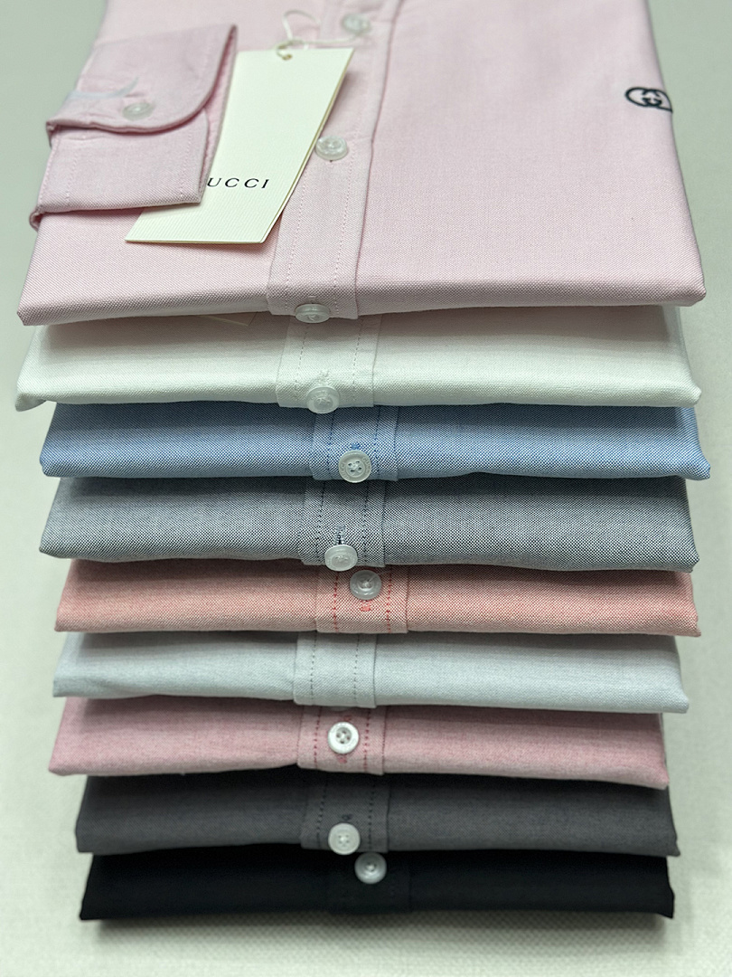 A643 Gucci men shirt long sleeve — תמונה 21