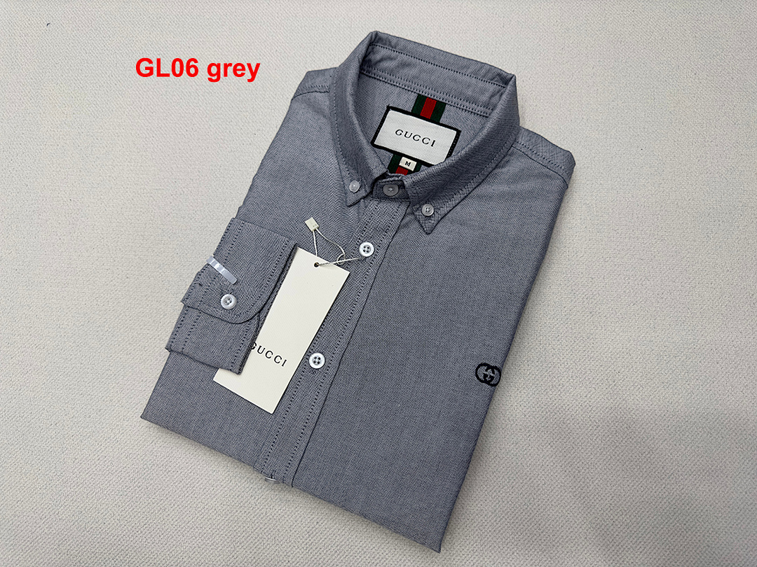 A643 Gucci men shirt long sleeve — תמונה 7