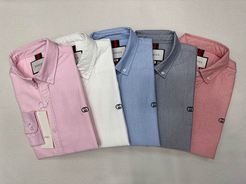 A643 Gucci men shirt long sleeve — תמונה 28