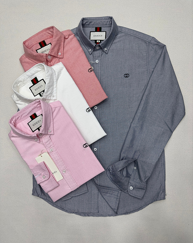 A643 Gucci men shirt long sleeve — תמונה 34