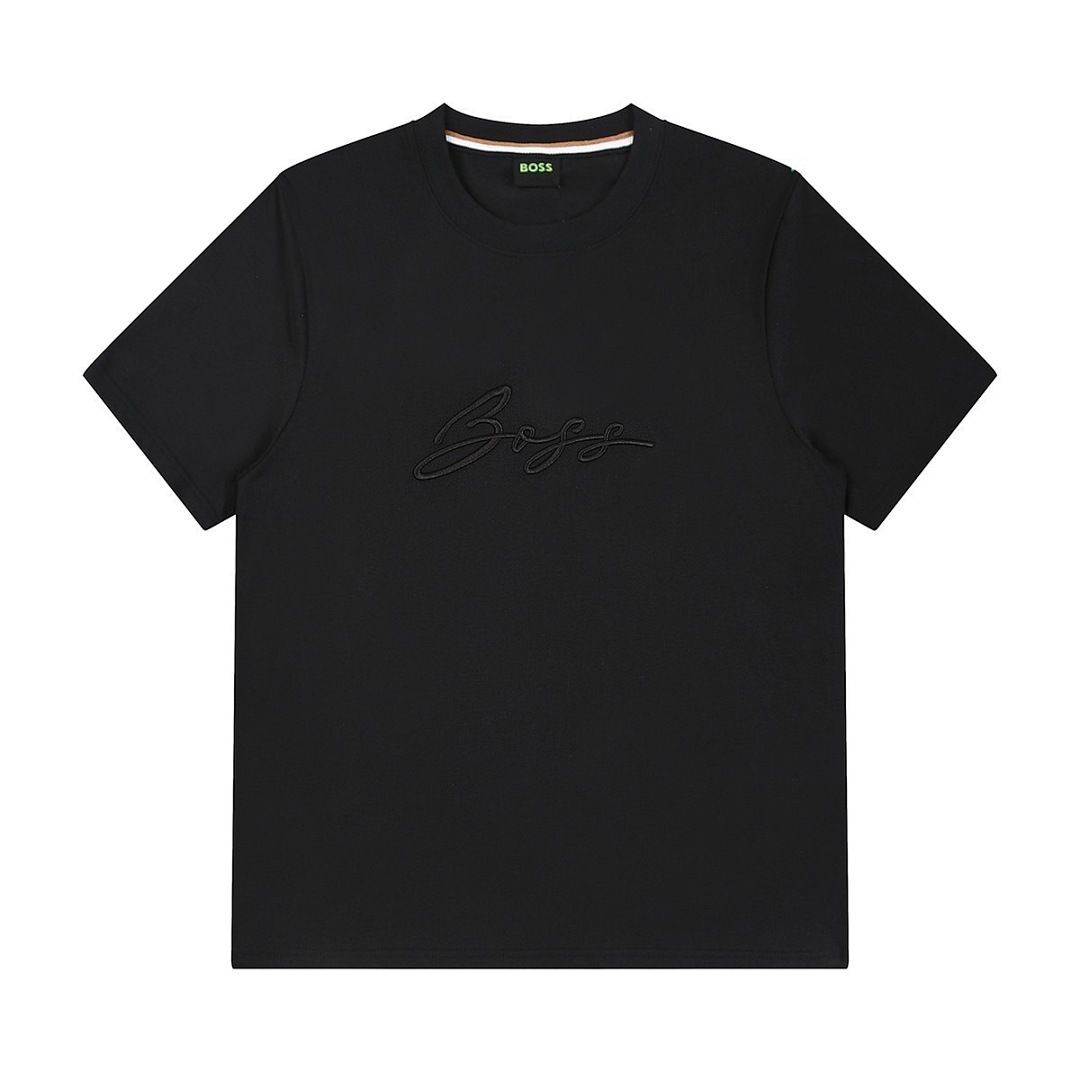 Hugo Boss Cotton-jersey regular-fit T-shirt with script · A2997 — תמונה 17