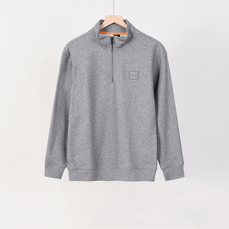 Hugo Boss Cotton-terry sweatshirt with zip collar · A2623 — תמונה 16