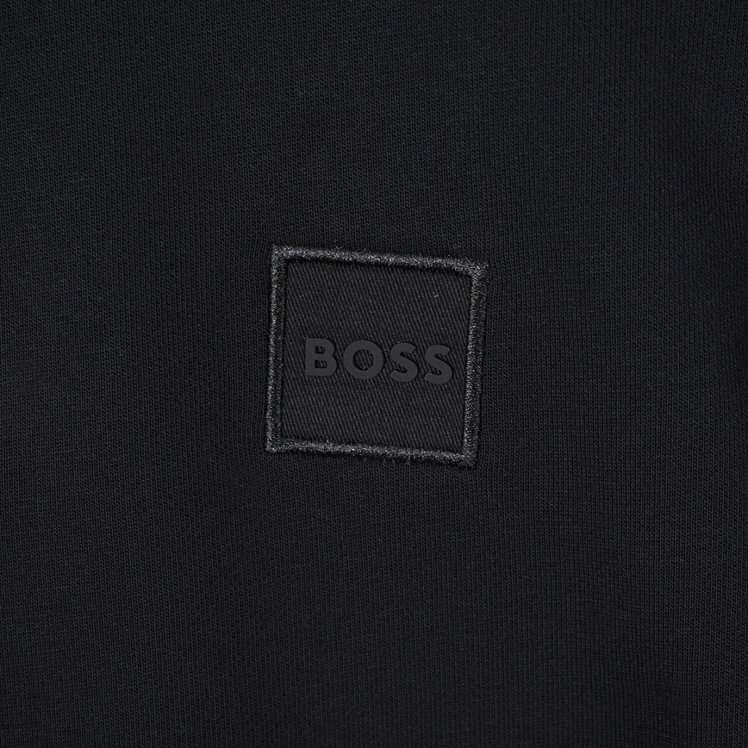 Hugo Boss Cotton-terry sweatshirt with zip collar · A2623 — תמונה 7