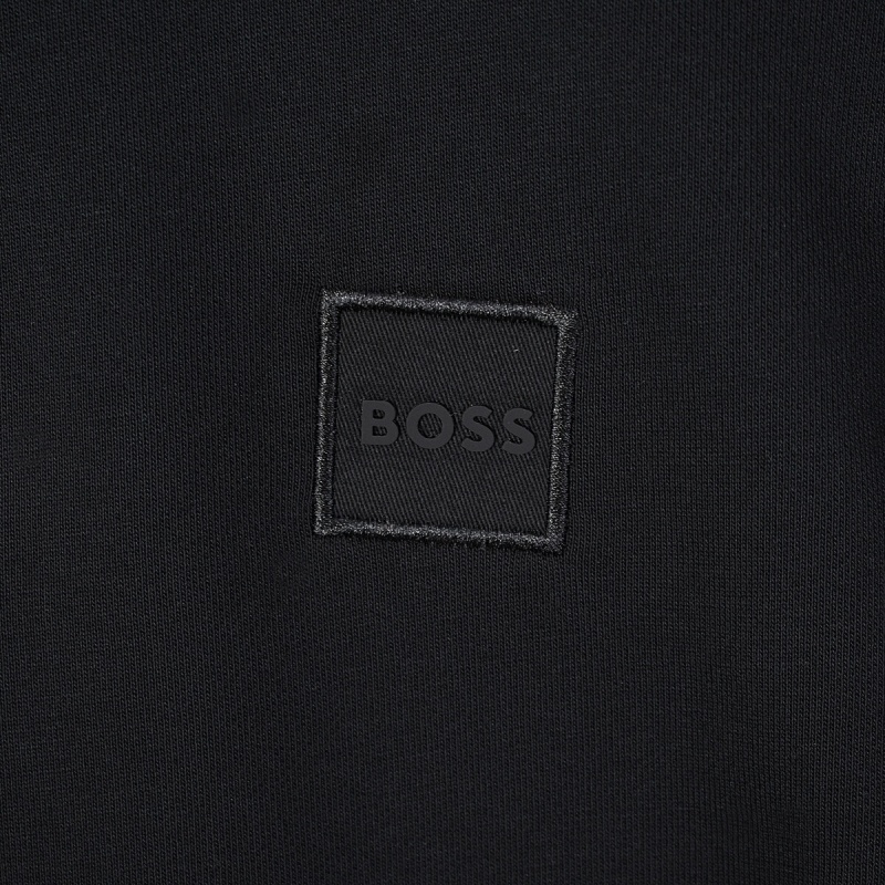 Hugo Boss Cotton-terry sweatshirt with zip collar · A2623 — תמונה 8