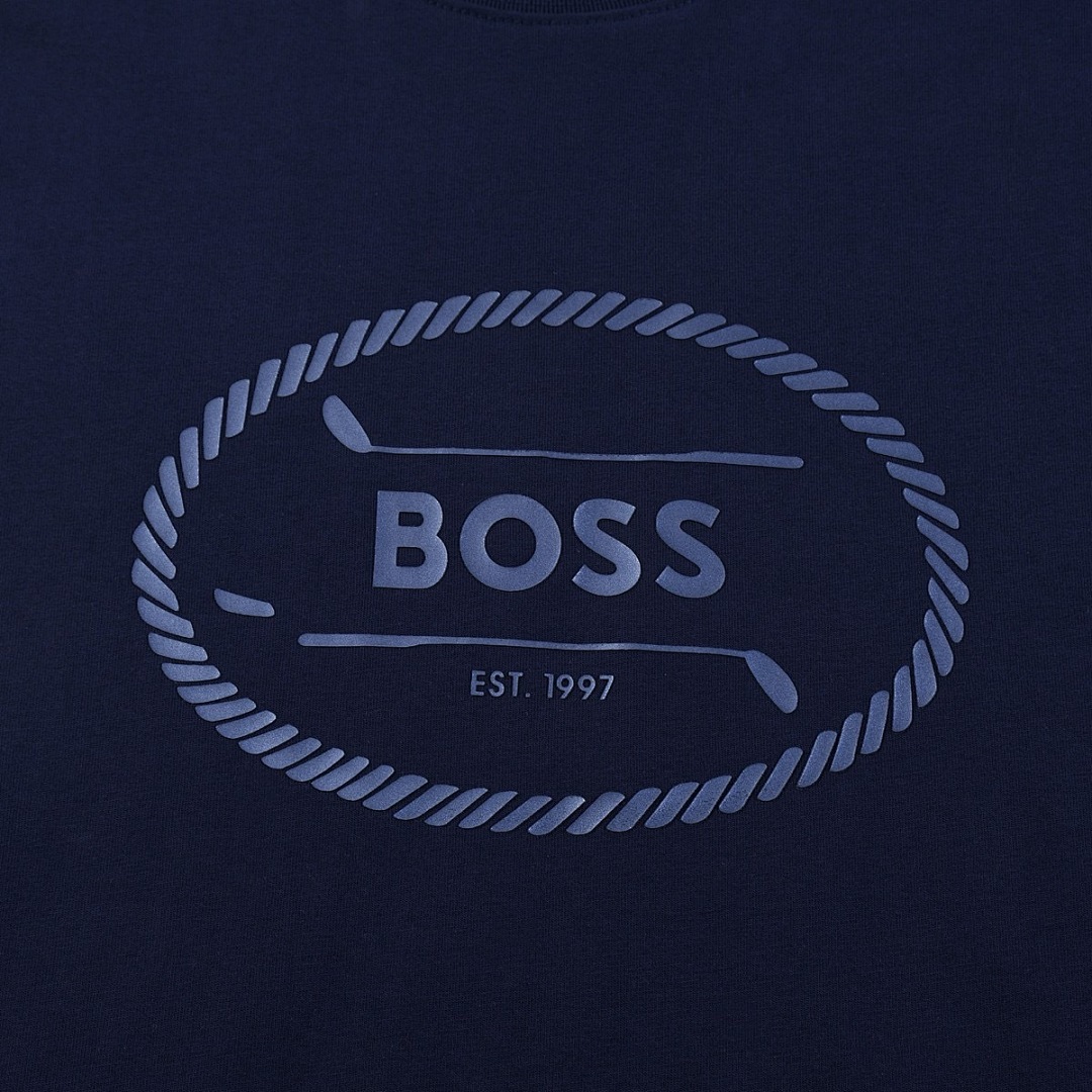 Hugo Boss Cotton-jersey regular-fit T-shirt with script · A2997 — תמונה 4