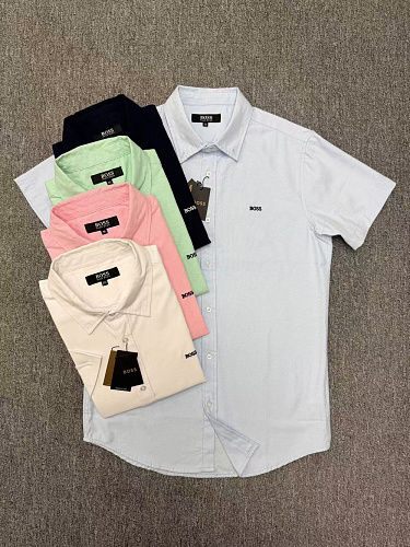 Hugo Boss Regular-fit shirt in dynamic cotton · A3113