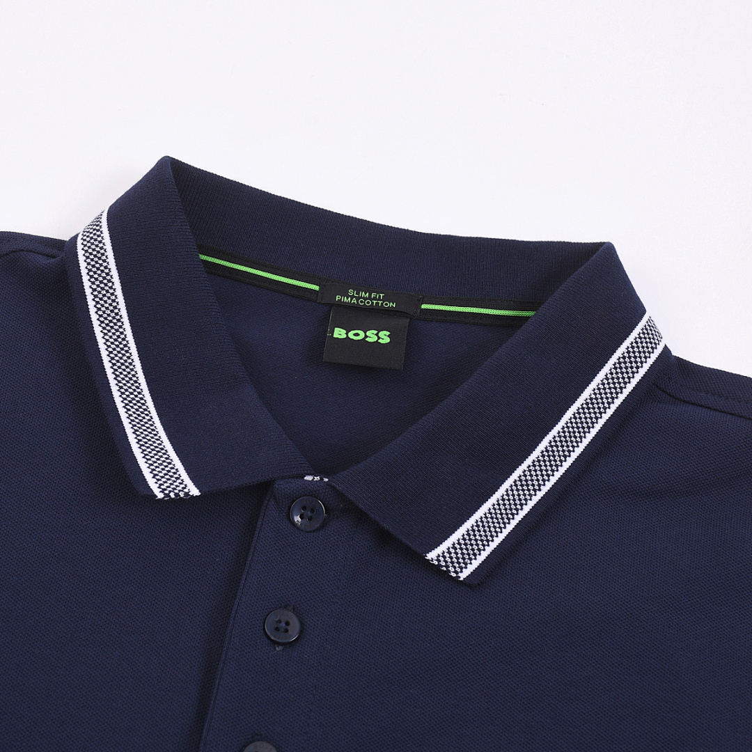 Hugo Boss Stripe-trim polo shirt · A2445 — תמונה 36