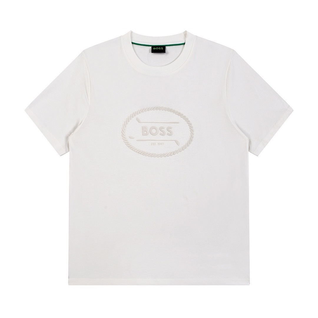 Hugo Boss Cotton-jersey regular-fit T-shirt with script · A2997 — תמונה 10