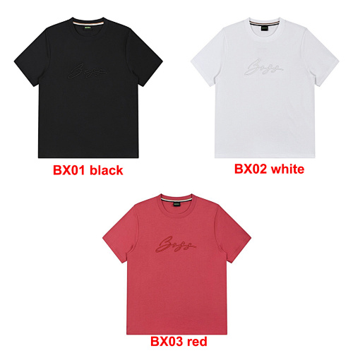 Hugo Boss Cotton-jersey regular-fit T-shirt with script · A2997