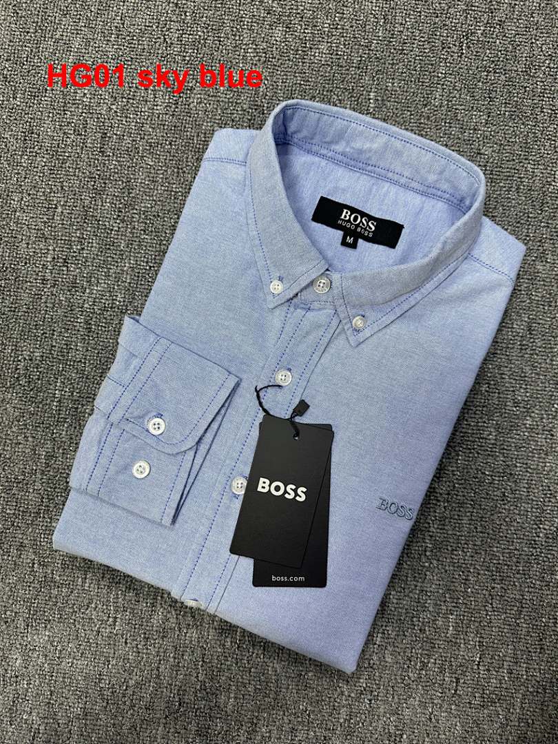 Hugo Boss Regular-fit button-down shirt in Oxford · A2501 — תמונה 10